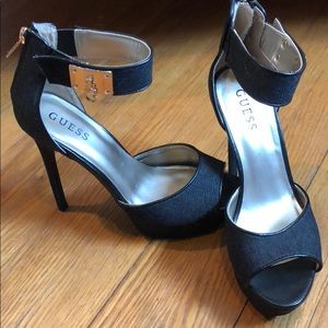 Guess Lock & Zip Heels